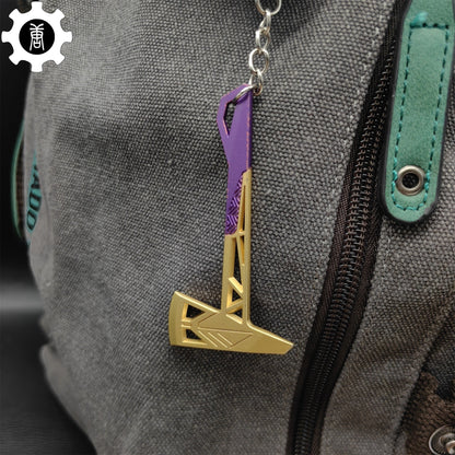 Val Prime Axe Keychain Metal Pendant
