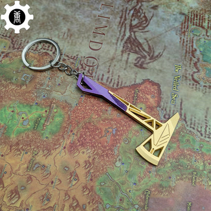 Val Prime Axe Keychain Metal Pendant