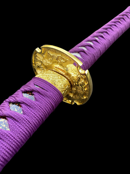 Purple River Katana Special Purple Carbon Steel Samurai Sword