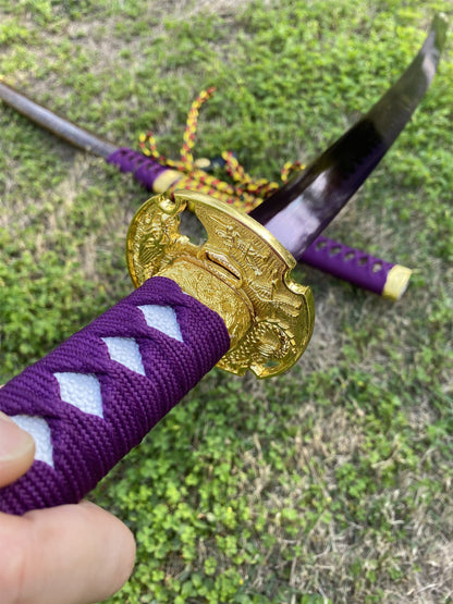 Purple River Katana Special Purple Carbon Steel Samurai Sword