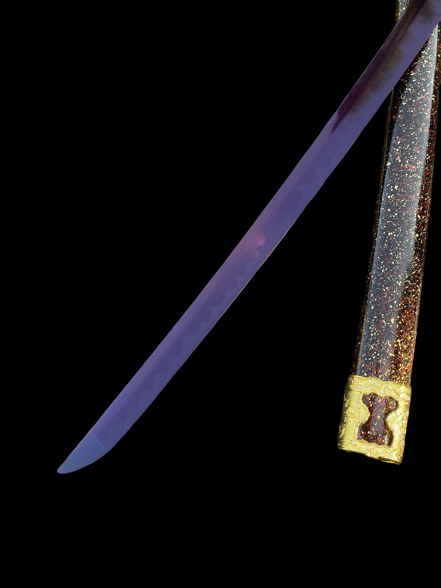 Purple River Katana Special Purple Carbon Steel Samurai Sword