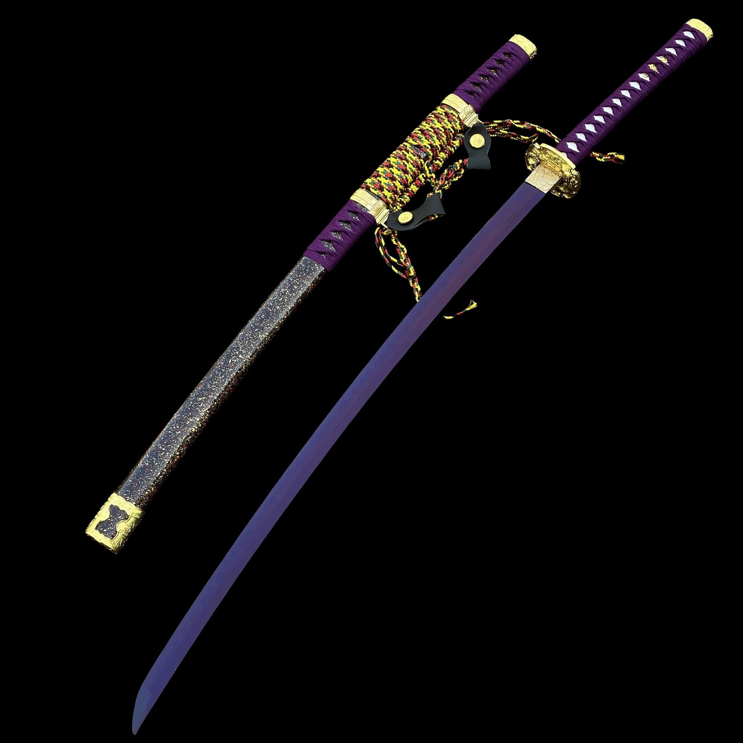 Purple River Katana Special Purple Carbon Steel Samurai Sword