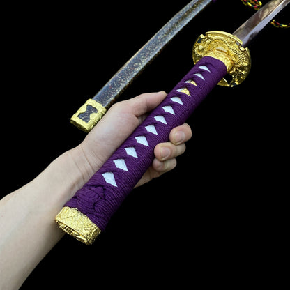 Purple River Katana Special Purple Carbon Steel Samurai Sword