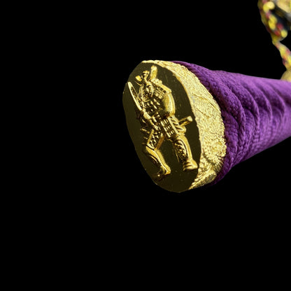 Purple River Katana Special Purple Carbon Steel Samurai Sword