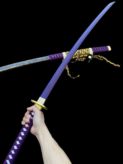 Purple River Katana Special Purple Carbon Steel Samurai Sword