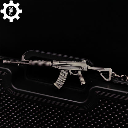 21 in 1 World Famous Assault Rifle Gun Keychain Metal Pendant For Military Hobby