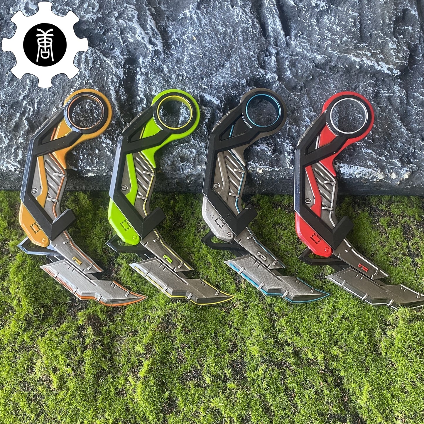 Red Rgx Blade RGX 11z Pro karambit Blunt Blade Metal Replica – Leones Marvelous Items
