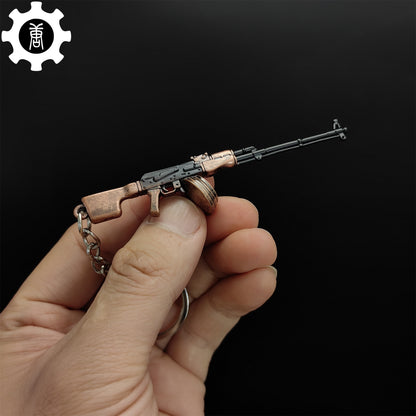 Tiny RPK Machine Gun Model Metal Keychain