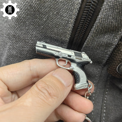 Val Radiant Crisis 001 Classic Gun Keychain Metal Backpack Pendant