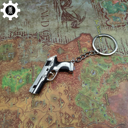 Val Radiant Crisis 001 Classic Gun Keychain Metal Backpack Pendant