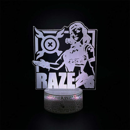 Customized Val Characters 3D Night Lamp