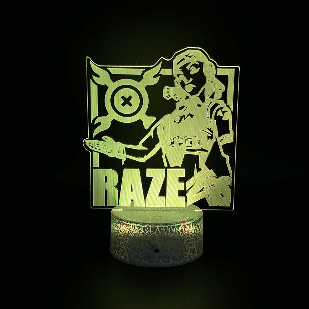 Customized Val Characters 3D Night Lamp