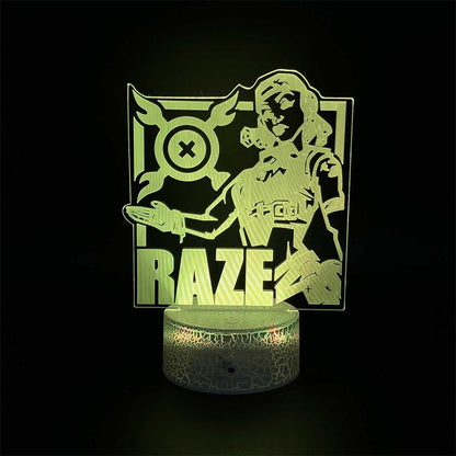 Customized Val Characters 3D Night Lamp