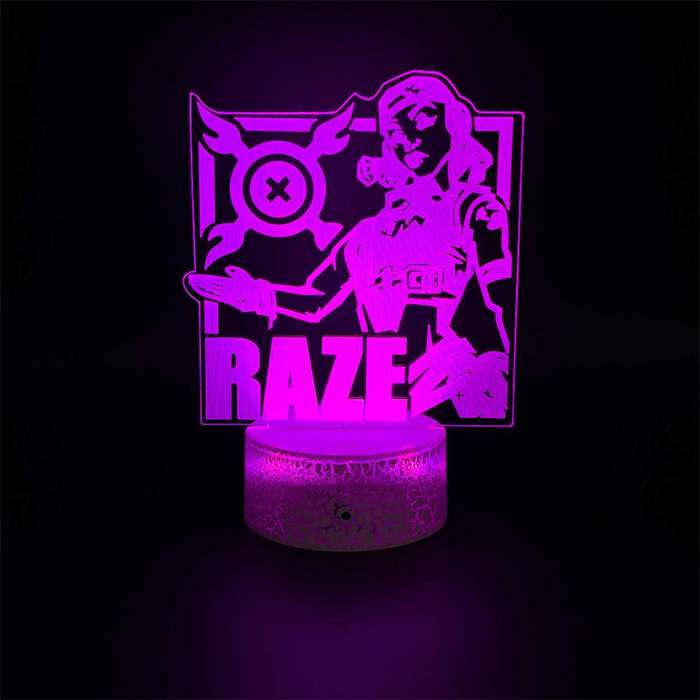 Customized Val Characters 3D Night Lamp
