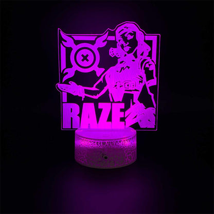 Customized Val Characters 3D Night Lamp