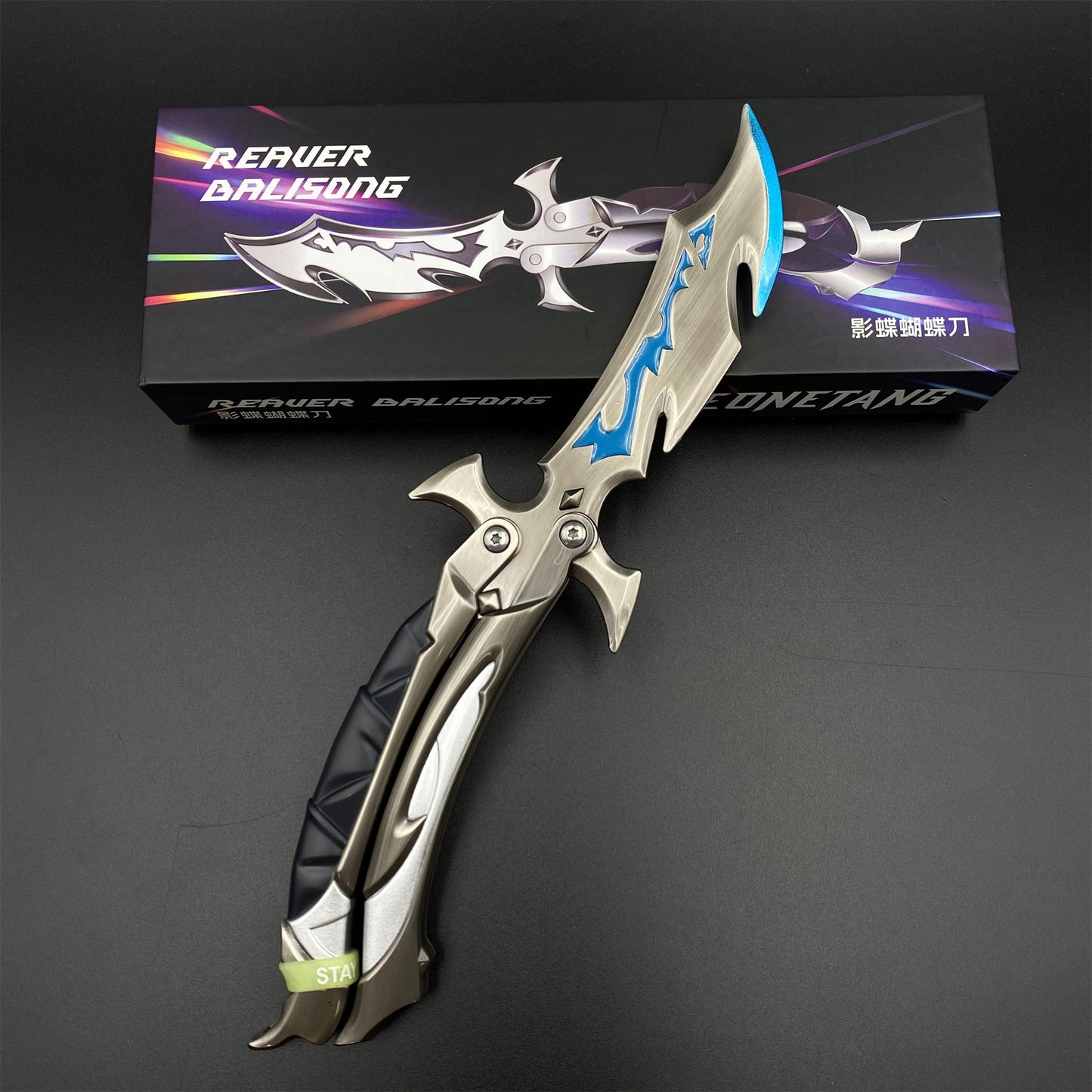 Reaver 3.0 Knife - Reaver Butterfly Knife Dull Blade Reaver Balisong Metal Replica