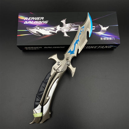 Reaver 3.0 Knife - Reaver Butterfly Knife Dull Blade Reaver Balisong Metal Replica