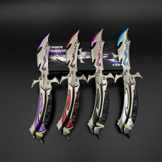 Reaver 3.0 Knife - Reaver Butterfly Knife Dull Blade Reaver Balisong Metal Replica