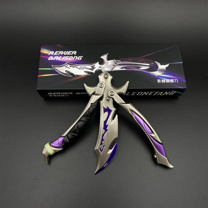 Reaver 3.0 Knife - Reaver Butterfly Knife Dull Blade Reaver Balisong Metal Replica