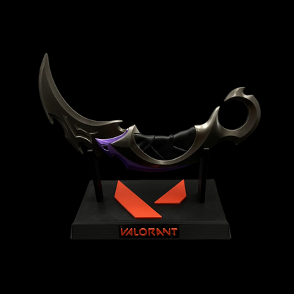 Metal Purple Reaver Karambit Blunt Blade Trainer Cosplay Prop Collectibles