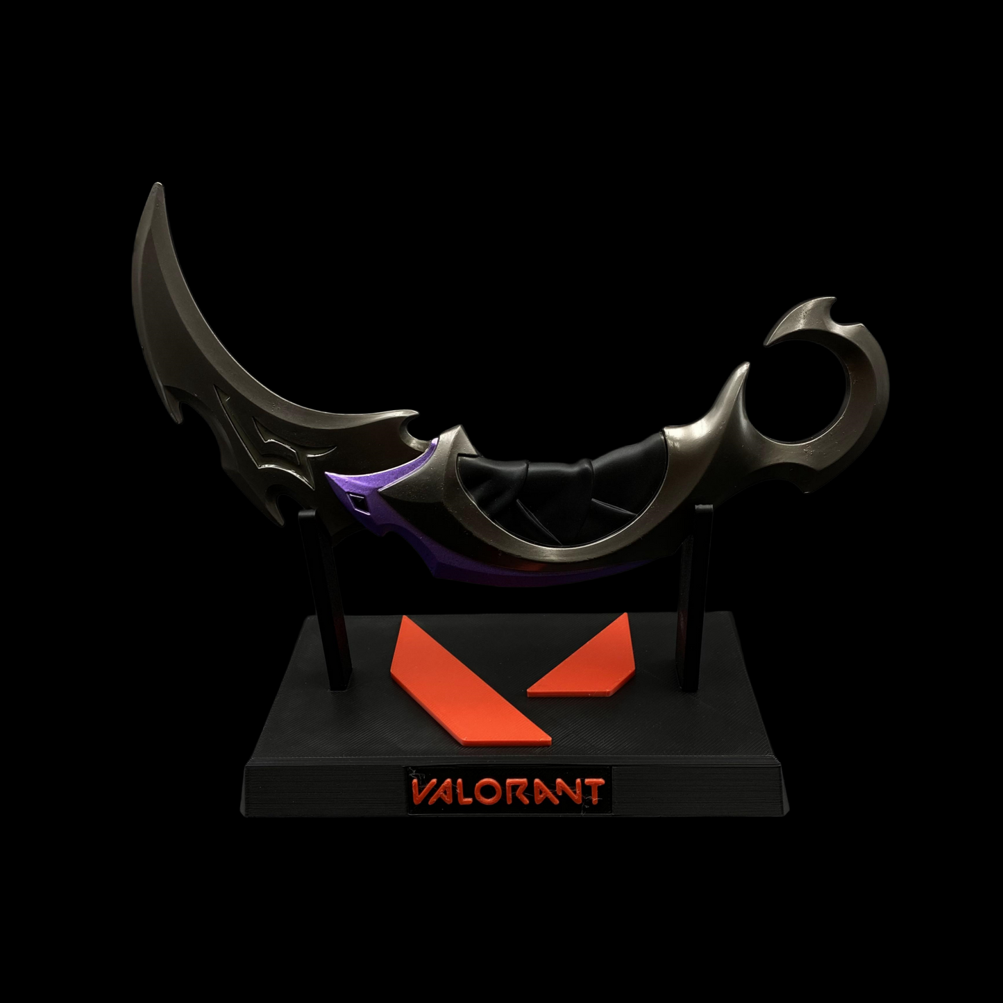 Metal Purple Reaver Karambit Blunt Blade Trainer Cosplay Prop Collectibles