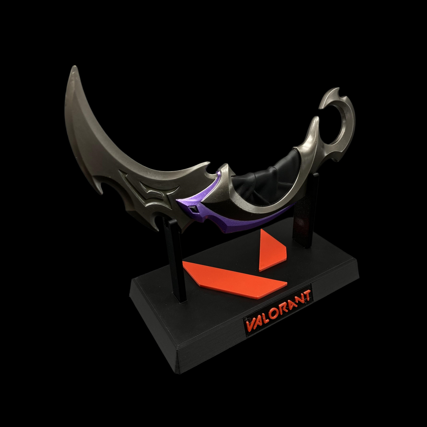 Metal Purple Reaver Karambit Blunt Blade Trainer Cosplay Prop Collectibles