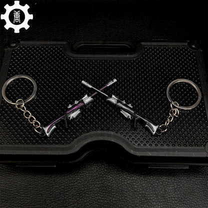 Metal Reaver Operator Gun Tiny KeyChain Pendant