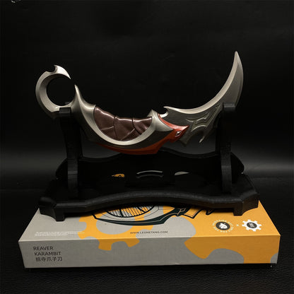 Reaver Karambit Metal Blunt Blade Trainer Cosplay Prop Game Replica