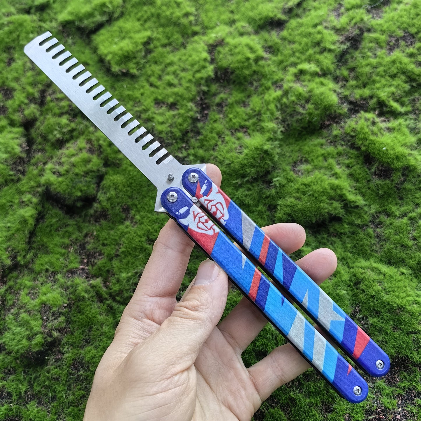 Recon Yoru Comb Champions Blue RGX Balisongs Game Props 4 In 1 Pack