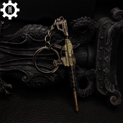 Mini Recon Phantom Gun Metal Keychain