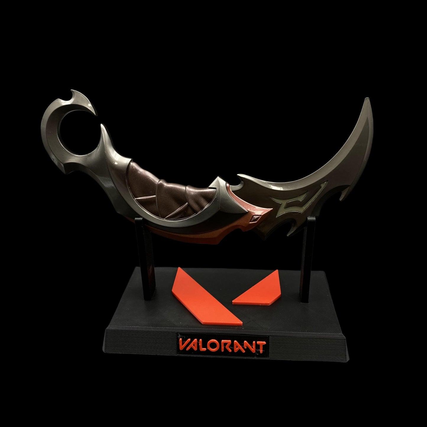 Red Reaver Karambit Metal Blunt Blade Trainer Cosplay Prop Collectibles