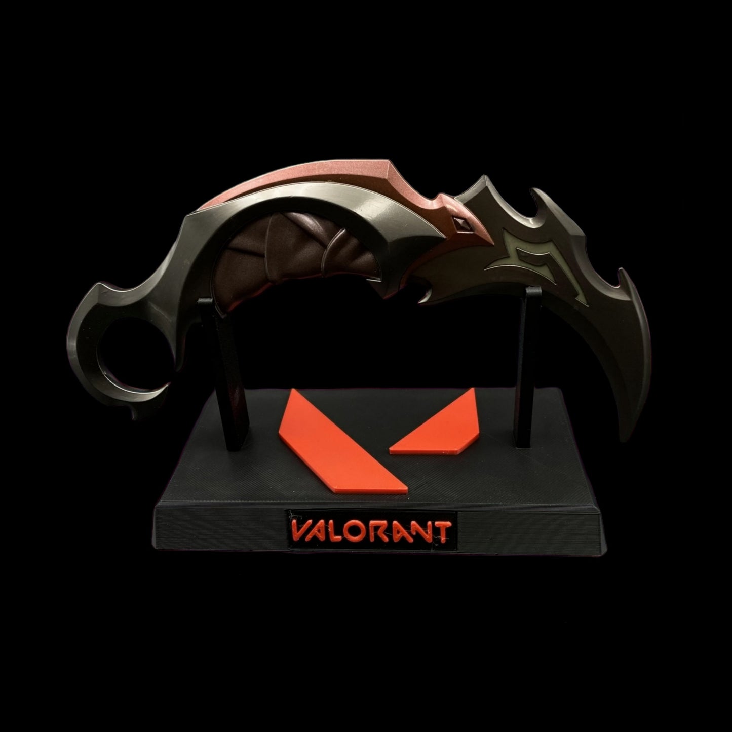 Red Reaver Karambit Metal Blunt Blade Trainer Cosplay Prop Collectibles