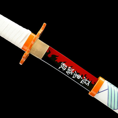 Handmade Rengoku Flame Breathing Nichirin Sword Carbon Steel Katana For Collection