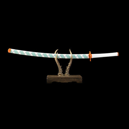 Handmade Rengoku Flame Breathing Nichirin Sword Carbon Steel Katana For Collection