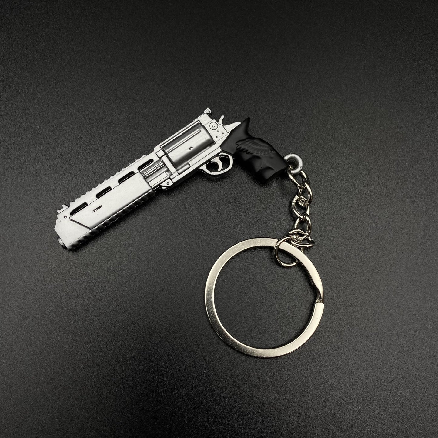 RE9 Leon Tactical Axe Requiem Revolver Metal Keychain