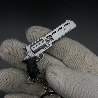 RE9 Leon Tactical Axe Requiem Revolver Metal Keychain
