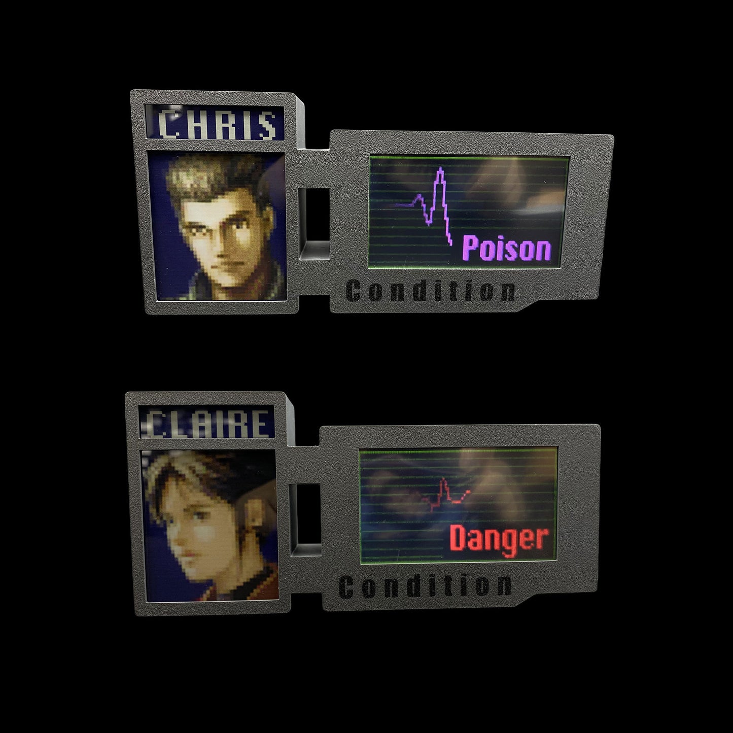 3D Printed RE Series Classical Game Character Health Condition Bar Status Screen