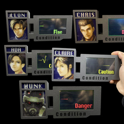 3D Printed RE Series Classical Game Character Health Condition Bar Status Screen