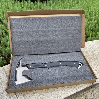 Life-Size Metal Re9 Leon Tactical Axe 35CM/13.8" - Dull Blade Prop For Collection