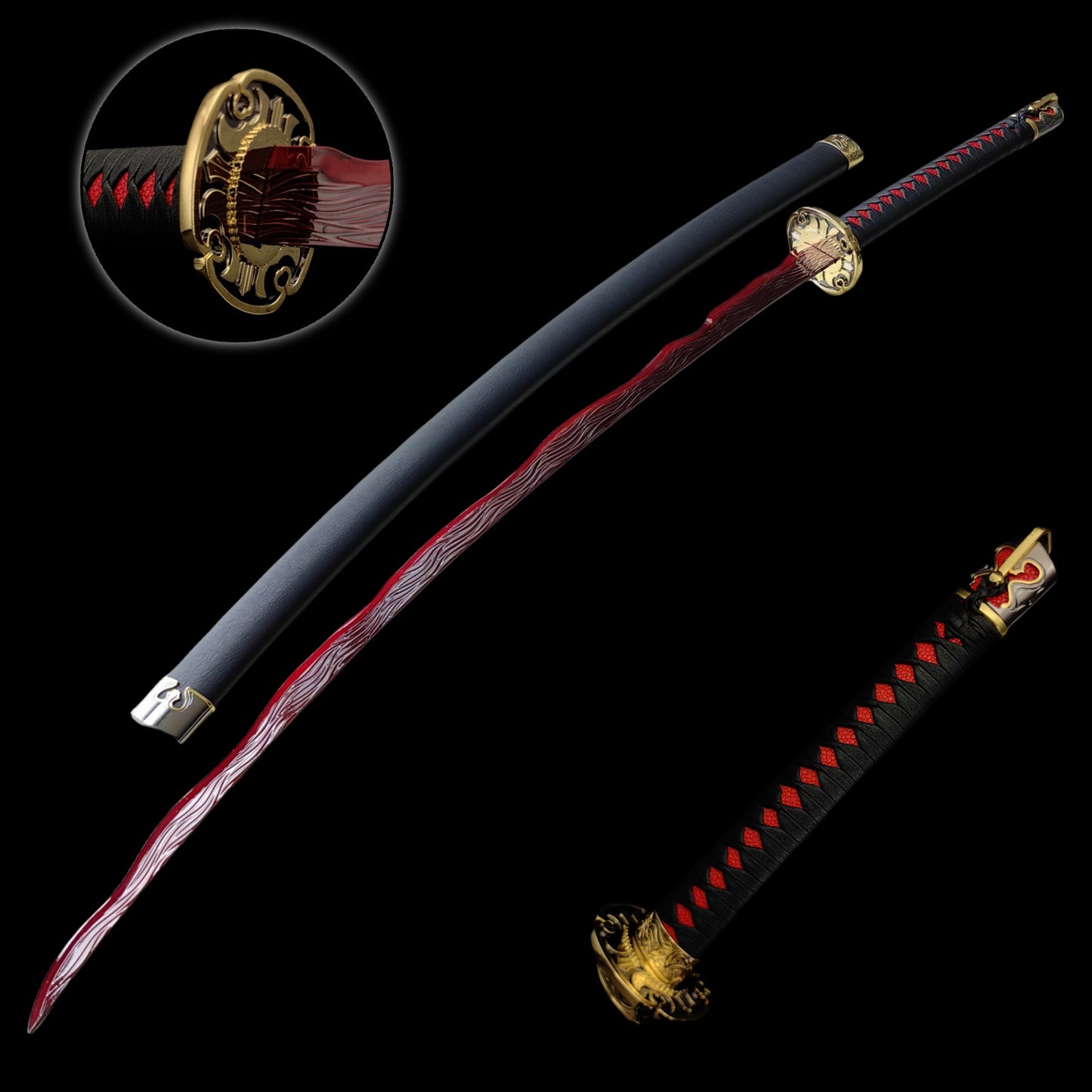 IRL Rivers of Blood Katana Game Katana For Display Only