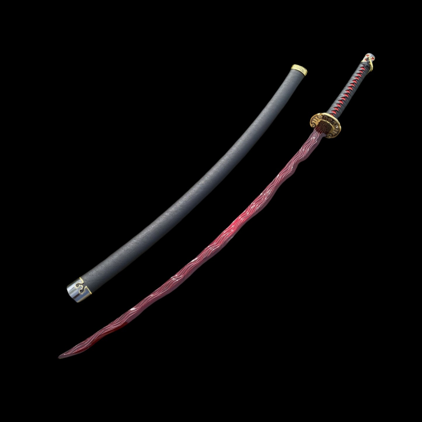 IRL Rivers of Blood Katana Game Katana For Display Only