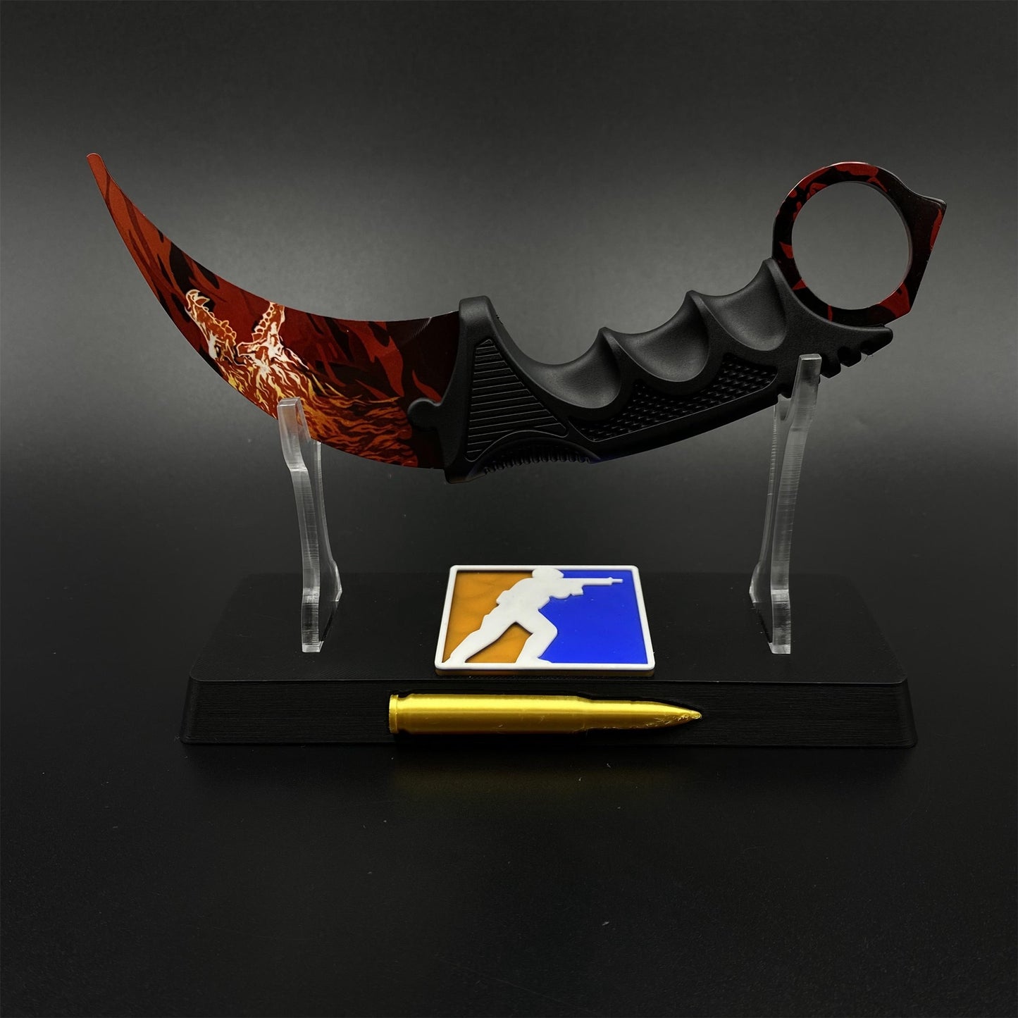 Game Karambit Howl Skin Replica Dull Blade Trainer Knife For Collection