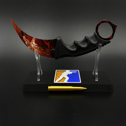 Game Karambit Howl Skin Replica Dull Blade Trainer Knife For Collection
