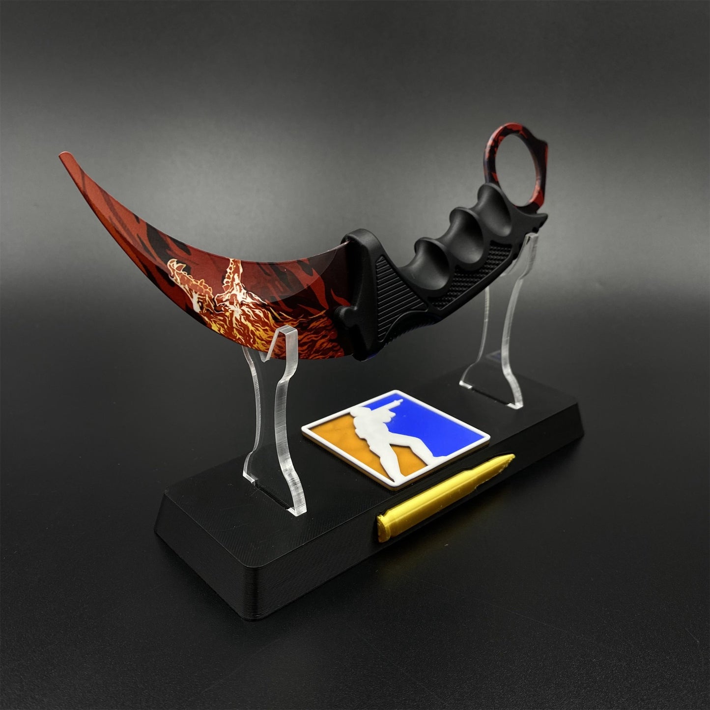 Game Karambit Howl Skin Replica Dull Blade Trainer Knife For Collection