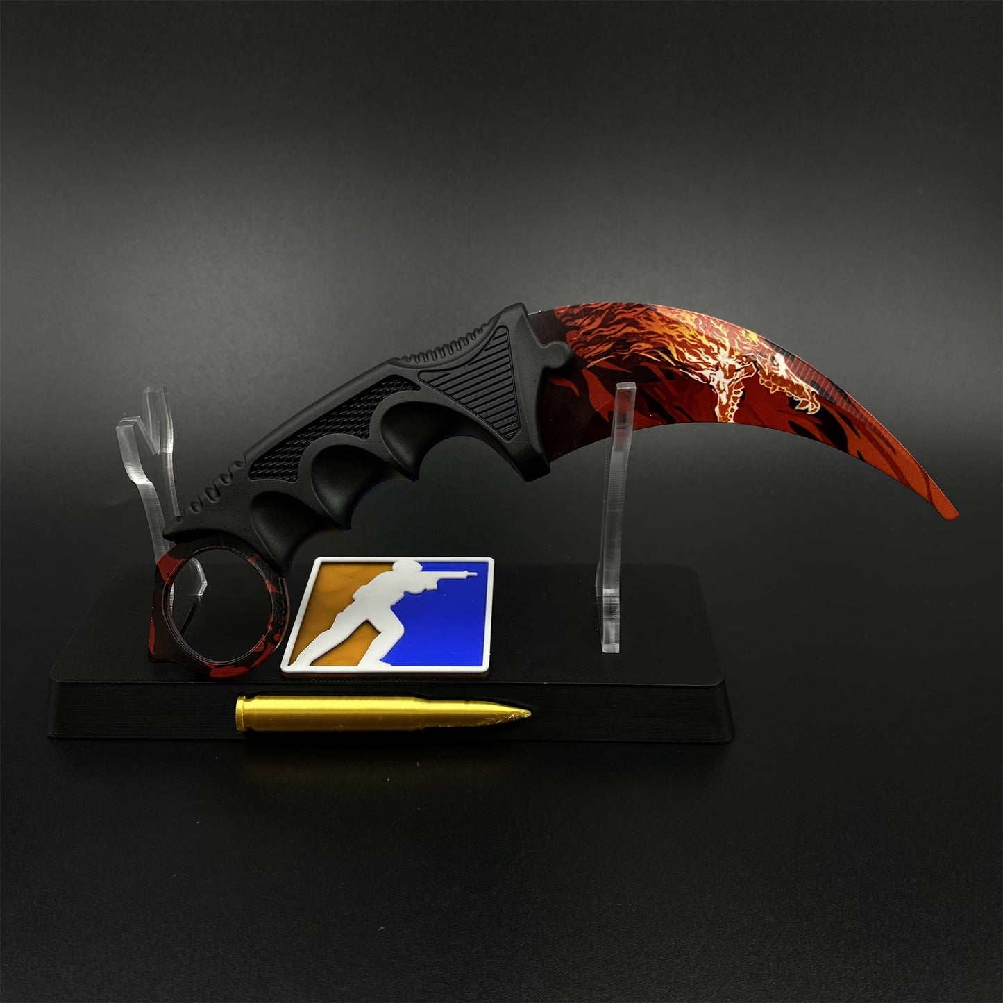 Game Karambit Howl Skin Replica Dull Blade Trainer Knife For Collection