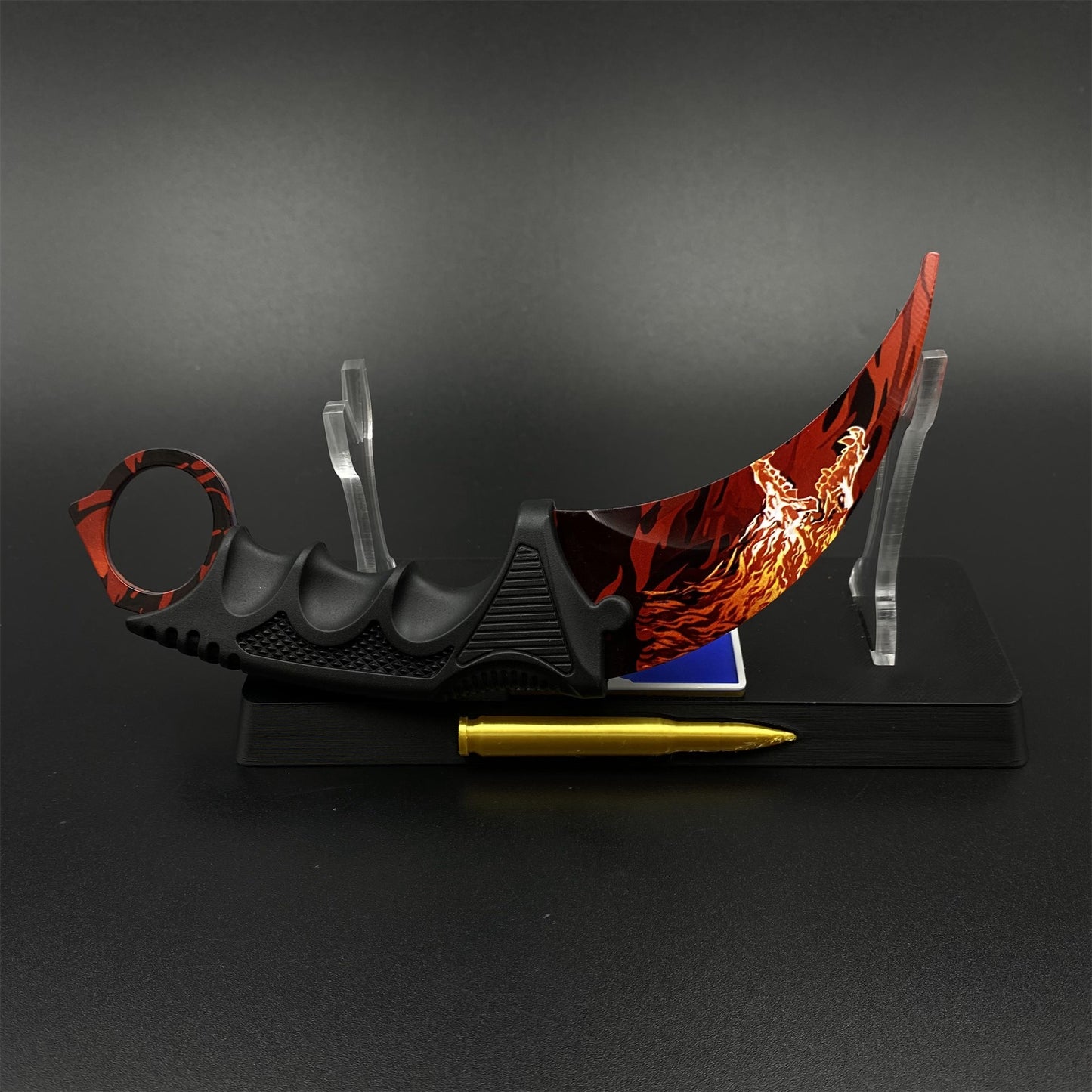 Game Karambit Howl Skin Replica Dull Blade Trainer Knife For Collection