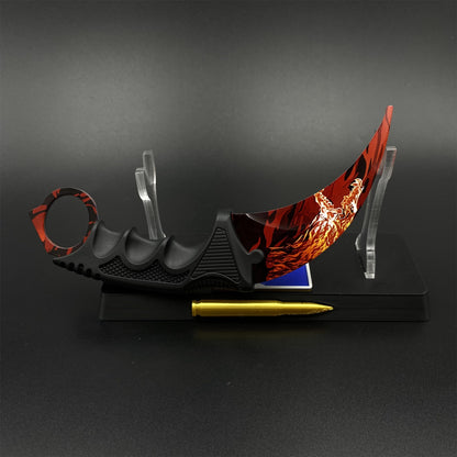 Game Karambit Howl Skin Replica Dull Blade Trainer Knife For Collection
