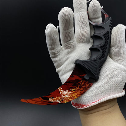 Game Karambit Howl Skin Replica Dull Blade Trainer Knife For Collection