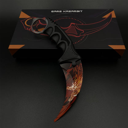 Game Karambit Howl Skin Replica Dull Blade Trainer Knife For Collection
