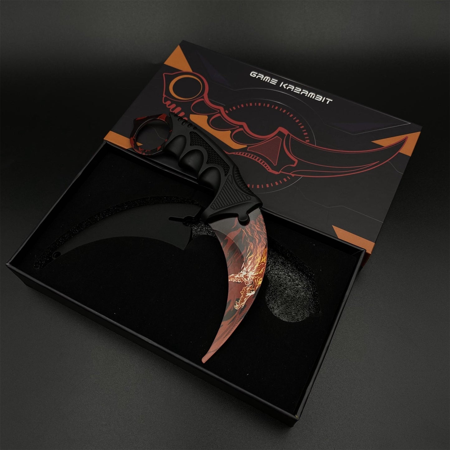 Game Karambit Howl Skin Replica Dull Blade Trainer Knife For Collection